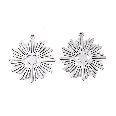 201 Stainless Steel Pendants STAS-I364-09P-1