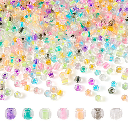 10 Bags Glass Round Seed Beads GLAA-TA0001-85-1