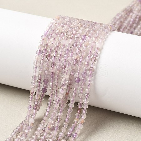 Faceted Natural Amethyst Beads Strands LS-G-RM241221-B42-1