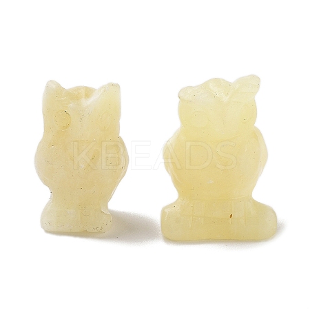 Natural Yellow Jade Carved Figurines DJEW-L023-G03-1