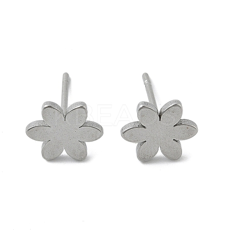 Tarnish Resistant Unisex 304 Stainless Steel Stud Earrings EJEW-E254-08P-1