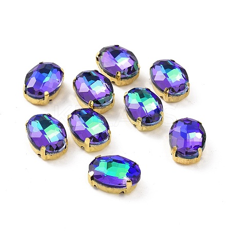 Oval Sew on Rhinestone DIY-E062-06G-B04-1