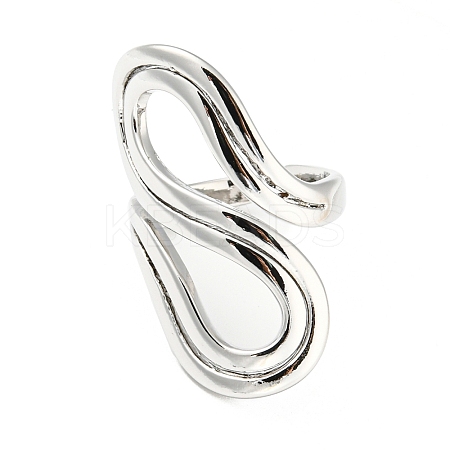 Brass Wrapped Open Cuff Rings RJEW-I100-01P-1