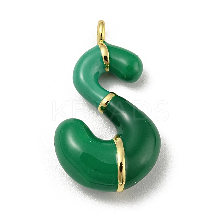 Brass Enamel Pendants KK-E093-03G-S-1