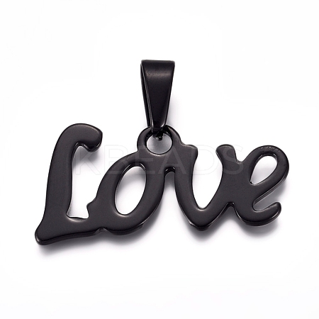 304 Stainless Steel Pendants STAS-I135-01B-1