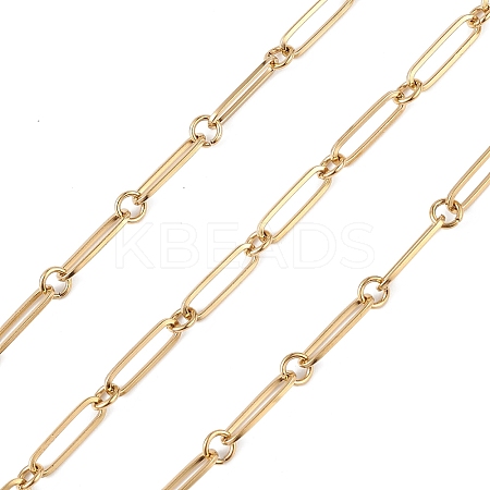 304 Stainless Steel Oval & Ring Link Chain CHS-C006-05G-1