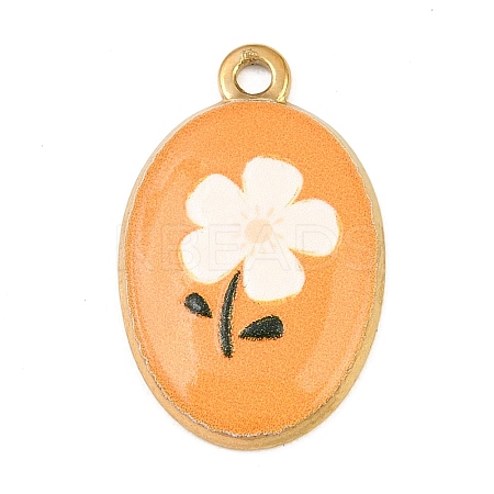Printed 304 Stainless Steel Pendants SA-CBA7467-02A-G-1