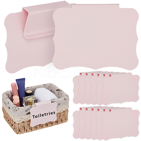Erasable PVC Food Label Display Chalkboard Clip AJEW-CP0010-97A-1