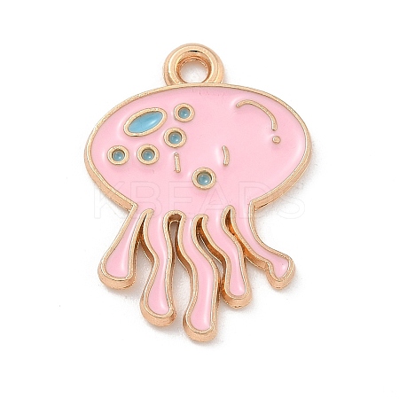 Alloy Enamel Pendants ENAM-A008-36KCG-02-1