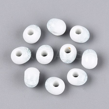 Handmade Crackle Porcelain Beads PORC-Q008-06A-01-1