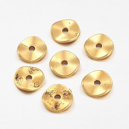 Tibetan Style Alloy Wavy Spacer Beads LS-X-GLF9350Y-1