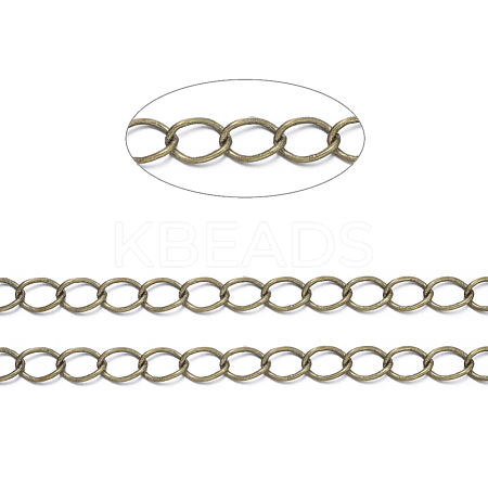Brass Twisted Chains CHC-Q001-5x4mm-AB-1