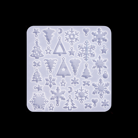 Christmas Theme DIY Pendant Silicone Molds PW-WG215BE-01-1
