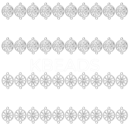 40Pcs 2 Styles Alloy Connector Charms FIND-DC0002-58-1