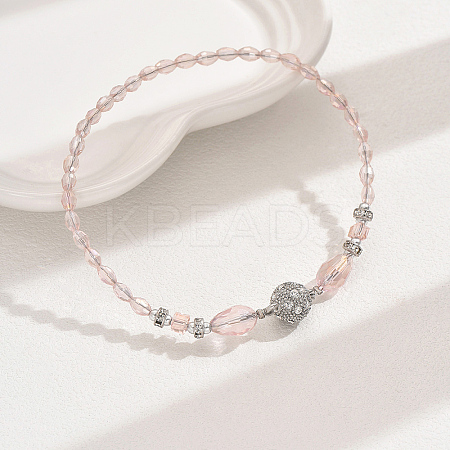 AB Color Glass & Alloy Beaded Anklets for Women HD5357-7-1