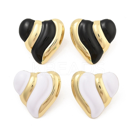 PVD Vacuum Plating Golden 304 Stainless Steel Stud Earrings for Women EJEW-Z068-07G-1