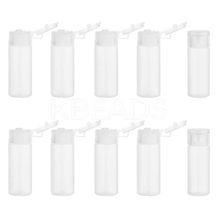12ml PE Plastic Empty Refillable Flip Cap Bottles MRMJ-WH0037-13A-1