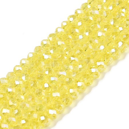 Electroplate Glass Beads Strands EGLA-A044-T2mm-B29-1
