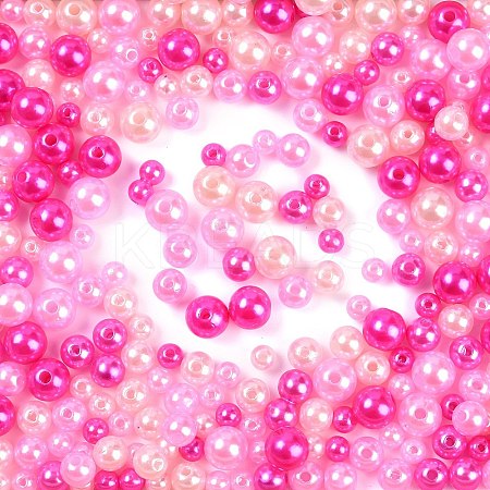 ABS Plastic Imitation Pearl Beads X-KY-G030-01I-1