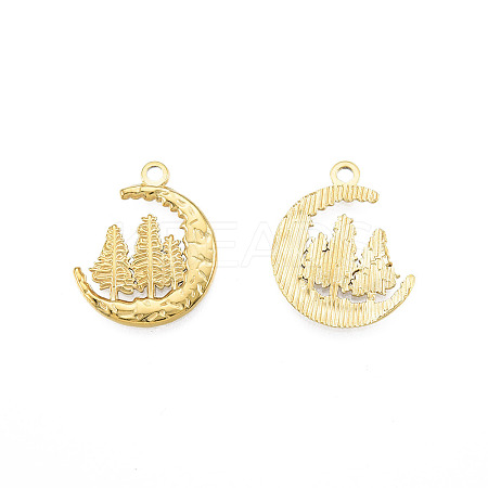 Ion Plating(IP) 201 Stainless Steel Pendants STAS-N098-233LG-1