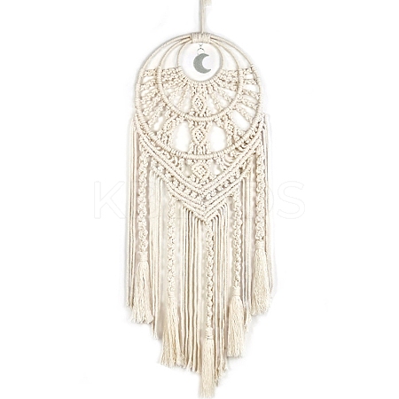 Round Cotton Macrame Wall Hanging PW-WG85736-01-1