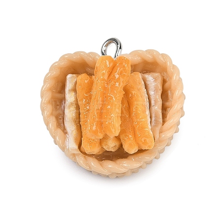 Opaque Resin Pendants LS-RESI-S016-01E-1