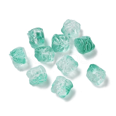 Baking Paint Transparent Glass Beads GLAA-C035-01M-1