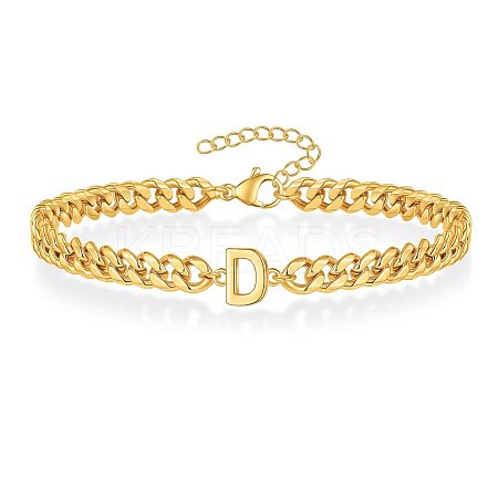 Letter 304 Stainless Steel Link Bracelets FS-WG7830E-03-1