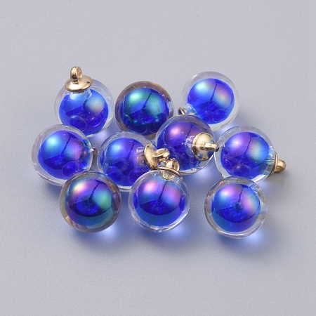 AB Color Transparent Acrylic Pendants GLAA-TAC0002-E08-1