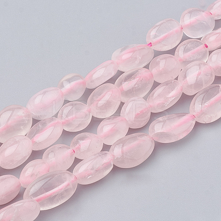 Natural Rose Quartz Beads Strands G-S331-6x8-017-1