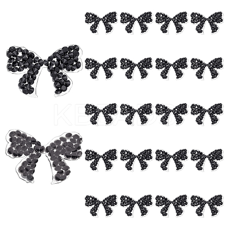 Glitter Resin Hotfix Rhinestone AJEW-WH0270-699B-1