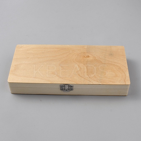 Iron Wood Storage Boxes CON-WH0095-154-1