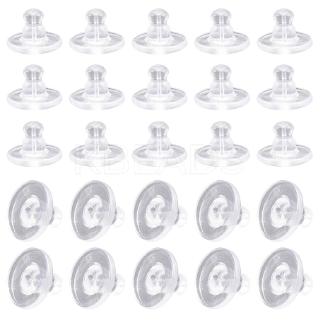 Clear Silicone Full-covered Ear Nuts FIND-SP0001-18C-1