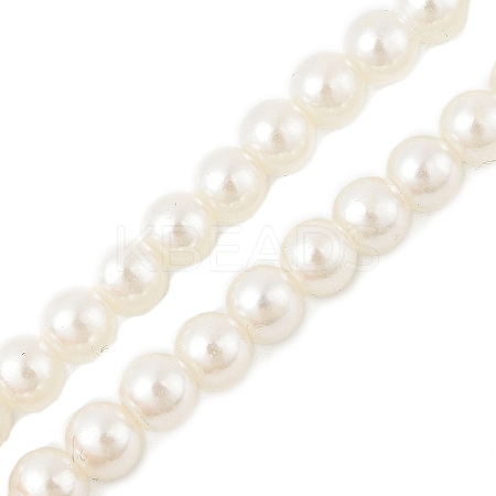 Round Acrylic Beaded Stretch Bracelets LS-OACR-XCP0001-13-1