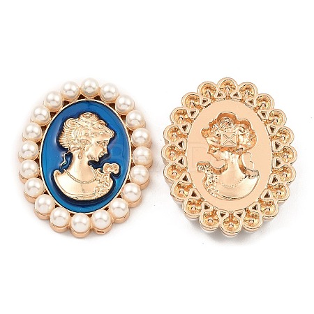 Zinc Alloy Enamel Cabochons LS-ENAM-Q501-01LG-03-1