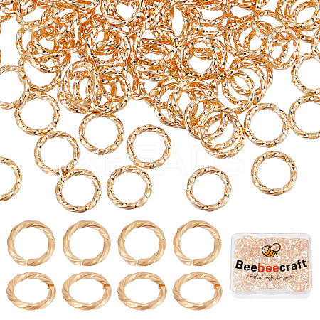 200Pcs Brass Open Jump Rings KK-BBC0004-41A-1