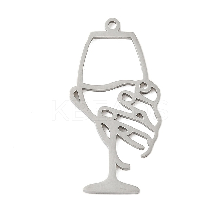 304 Stainless Steel Pendants STAS-G355-03P-1