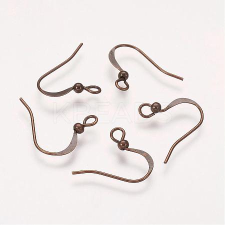 Brass French Earring Hooks KK-Q369-AB-1
