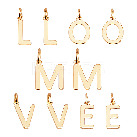 14Pcs 5 Style Brass Charms KK-AR0003-64-1