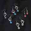 DIY Heart Drop Earring Making Kit DIY-SZ0007-66-5