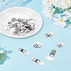 18Pcs 3 Styles Stainless Steel Flat Blank Shoe Clips FIND-LP0008-56-1
