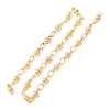 Brass Oval and Round Link Chain KK-CBA3297-10G-1