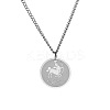 Non-Tarnish 304 Stainless Steel 12 Constellation Pendant Necklaces for Sweater FZ0908-11-1