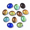 Translucent Glass Cabochons X-GLAA-T023-02B-1