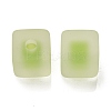 Frosted Acrylic European Beads OACR-G012-14G-2
