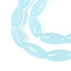 Imitation Jade Glass Beads Strands GLAA-T028-15J-01-3