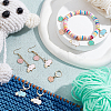 Sheep & Cloud Alloy Enamel Pendant Locking Stitch Markers HJEW-AB00131-5