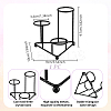 Alloy Crystal Ball Holders ODIS-WH0078-97EB-2
