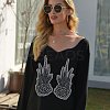 2Pcs 2 Styles Polyester Embroidery Sew on Appliques DIY-CY0001-02B-03-6
