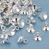 Rack Plating Brass Bead Cap Pendant Bails KK-O139-09A-S-2